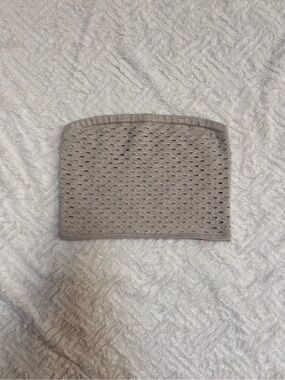 aerie Beige Bandeau Crop Top